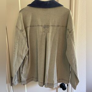 NWT - Women's Striped Jean Jacket